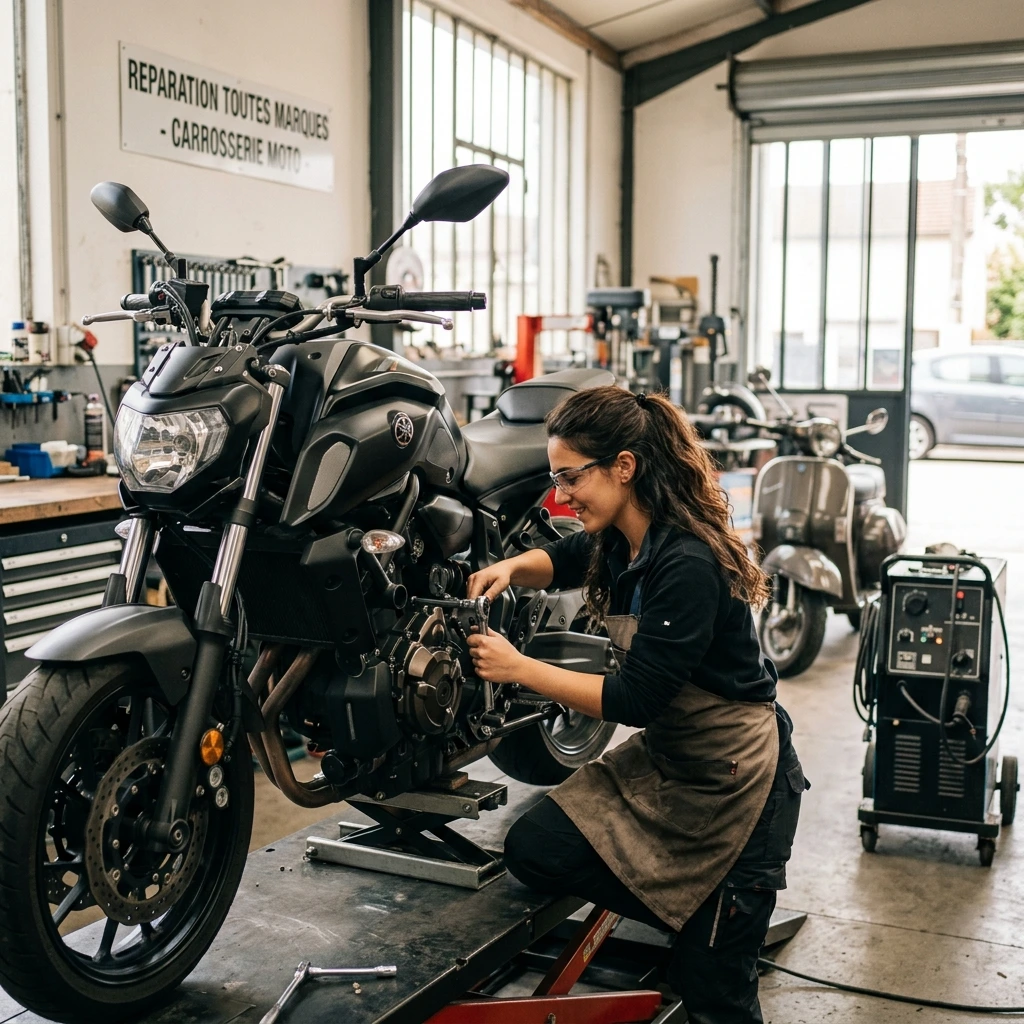 Garage Carrosserie Moto &middot; image &agrave; la une